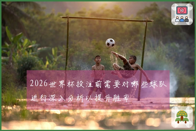 2026世界杯投注前需要对哪些球队进行深入分析以提升胜率