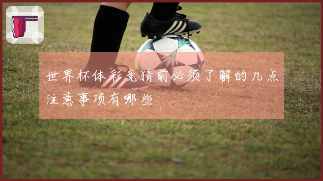 世界杯体彩竞猜前必须了解的几点注意事项有哪些